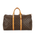 Keepall 50, &pound;580, Handbags, Brown, Canvas, Back view